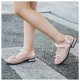 Leather Shoes Soft Sole Aisha Princess Shoes Children Crystal Shoes Flashing Baby Shoes