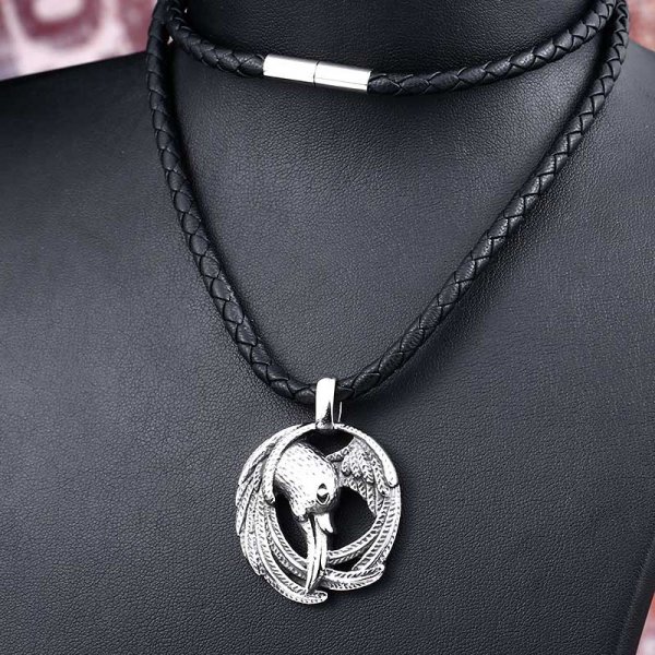 Mens Fashion Vintage Animal-shaped Stainless Steel Pendant