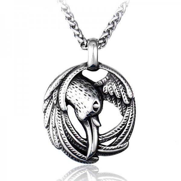 Mens Fashion Vintage Animal-shaped Stainless Steel Pendant