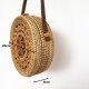 Popular Rattan Bag Round Beach Shoulder Bag Straw Bag